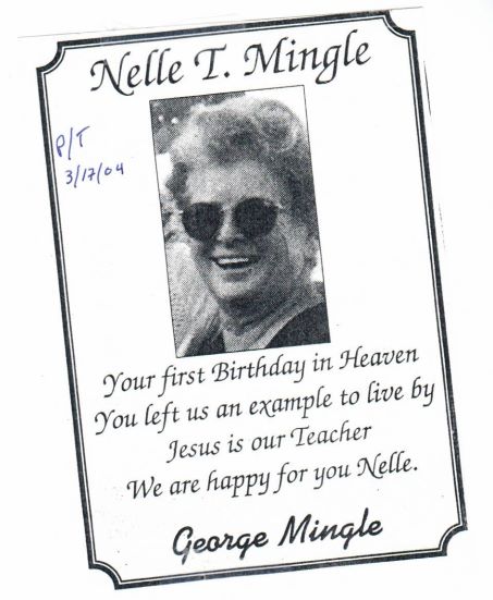 George and Nelle Mingle Memorial Fund